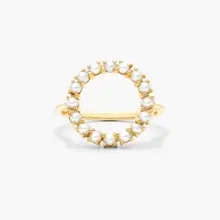 Product image of James Allen Freshwater Cultured Seed Pearl Open Circle Ring