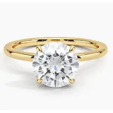 Product image of Moissanite Secret Halo Lab Diamond Ring