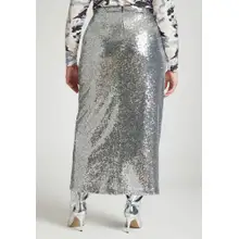 Product image of Eloquii Sequin Shimmer Maxi Skirt With Slit