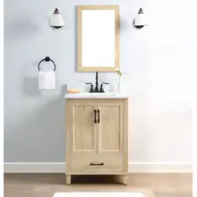 Product image of Style Selections Walshe 25-Inch Light Wood Undermount Single Sink Bathroom Vanity