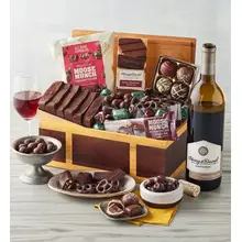 Product image of Harry & David Chest of Chocolates with Wine