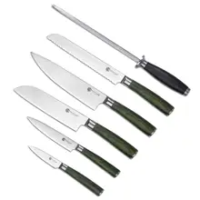 Product image of HexClad Essential 6-piece Japanese Damascus Steel Knife set
