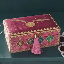 Product image of Golden Snitch Beaded Velvet Jewelry Box