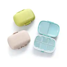 Product image of MEACOLIA 3 Pack 8 Compartments Travel Pill Organizer