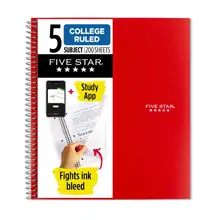 Product image of Five Star 5-Subject Spiral Notebook