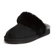 Product image of Fireside by Dearfoams Shearling Scuff Slippers