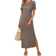 Product image of Wool Blend Lightweight T-Shirt Maxi Dress