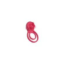 Product image of Movgani Vibrating Cock Ring with Rose Clitoral Stimulator