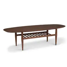 Product image of Lenia Walnut Oval Coffee Table