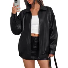 Product image of Trendy Queen Oversized Leather Jacket