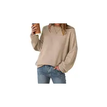 Product image of Women's Wool Blend Oversized Crewneck Casual Sweater