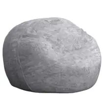 Product image of Lovesac bouclé sac.