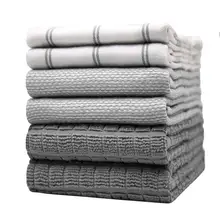 Product image of Premium Kitchen Towels (20”x 28”, 6 Pack) – Large Cotton Kitchen Hand Towels – Flat & Terry Towel