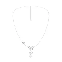 Product image of Triple Butterfly Drop Necklace