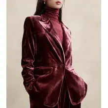 Product image of Alyse Relaxed Velvet Blazer
