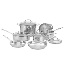 Product image of Cuisinart Chef’s Classic 11-Piece Stainless Steel Cookware Set