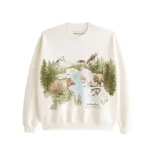 Product image of Abercrombie & Fitch Yellowstone Graphic Crew Sweatshirt