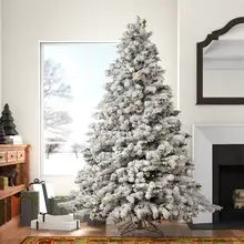 Product image of Three Posts Flocked Utica Fir Artificial Christmas Tree