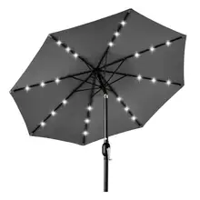 Product image of Best Choice Products 10-Foot Solar Powered Aluminum Polyester LED Lighted Patio Umbrella