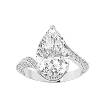 Product image of Pear Diamond Twisted Bypass Engagement Ring