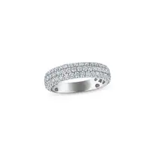 Product image of Now + Forever Lab-Grown Diamond Three-Row Anniversary Ring