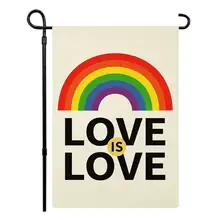 Product image of Faxlevy Love is Love Rainbow Pride Garden Flag
