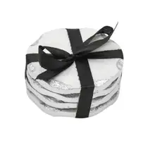 Product image of Joss & Main Alina Marquise Raw Edge Marble Coaster Set