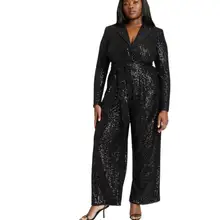 Product image of Eloquii Sequin Tailored Jumpsuit