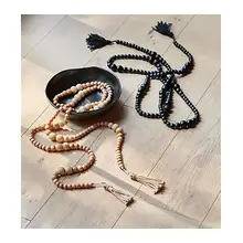 Product image of 72-inch Wooden Bead Garland (Set of 2)