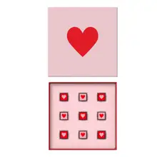 Product image of Compartés 9 Piece Valentine's Chocolate Heart Gift Box