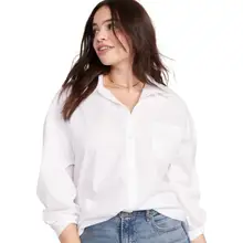 Product image of Old Navy Oversized Button-down Boyfriend Shirt