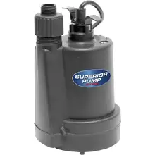 Product image of Superior Pump 91250 1800GPH Thermoplastic Submersible Utility Pump