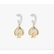 Product image of Statement Spade Charm Drop Huggies