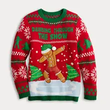 Product image of Boys 8-20 Celebrate Together Long Sleeve Crewneck Holiday Pullover Sweater