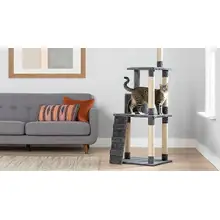 Product image of Whisker City 70-Inch Plush Tall High-Rise Haven Cat Tree