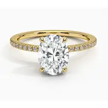 Product image of Viviana Ring with 1.5ct Oval Lab Diamond