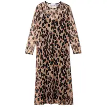 Product image of Never Fully Dressed Leopard Mesh Dress
