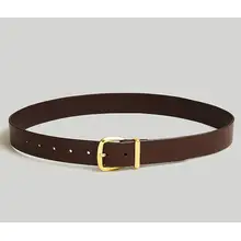 Product image of Madewell The Essential Wide Leather Belt in 'Chocolate Raisin'