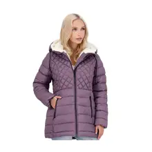 Product image of Steve Madden Women's Glacier Shield Winter Puffer Coat with Faux Fur Lining