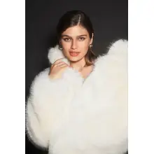 Product image of Alo Yoga Opulent Faux Fur Cropped Jacket
