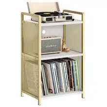 Product image of Everly Quinn Solid Wood Media Shelves