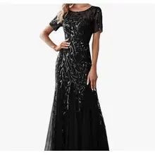 Product image of  Ever-Pretty Women's Illusion Embroidery Mermaid Dress