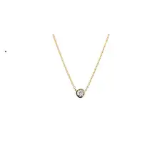 Product image of Bezel Lab Grown Diamond Necklace 0.5 ct
