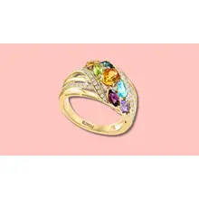 Product image of Multi-Gemstone Cluster Ring 