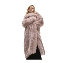 Product image of Topshop Faux Fur Longline Coat