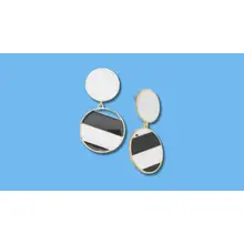 Product image of Enamel Double-Drop Earrings