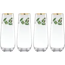 Product image of Lenox Holiday 4-piece Stemless Flute Set