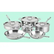 Product image of D3 10-piece Stainless Everyday Cookware Set