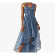 Product image of Ever-Pretty Women's Sequin V-Neck Sleeveless High-Low A-line Evening Party Dress