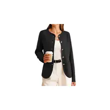 Product image of Wool-Blend Sweater Blazer with Pockets